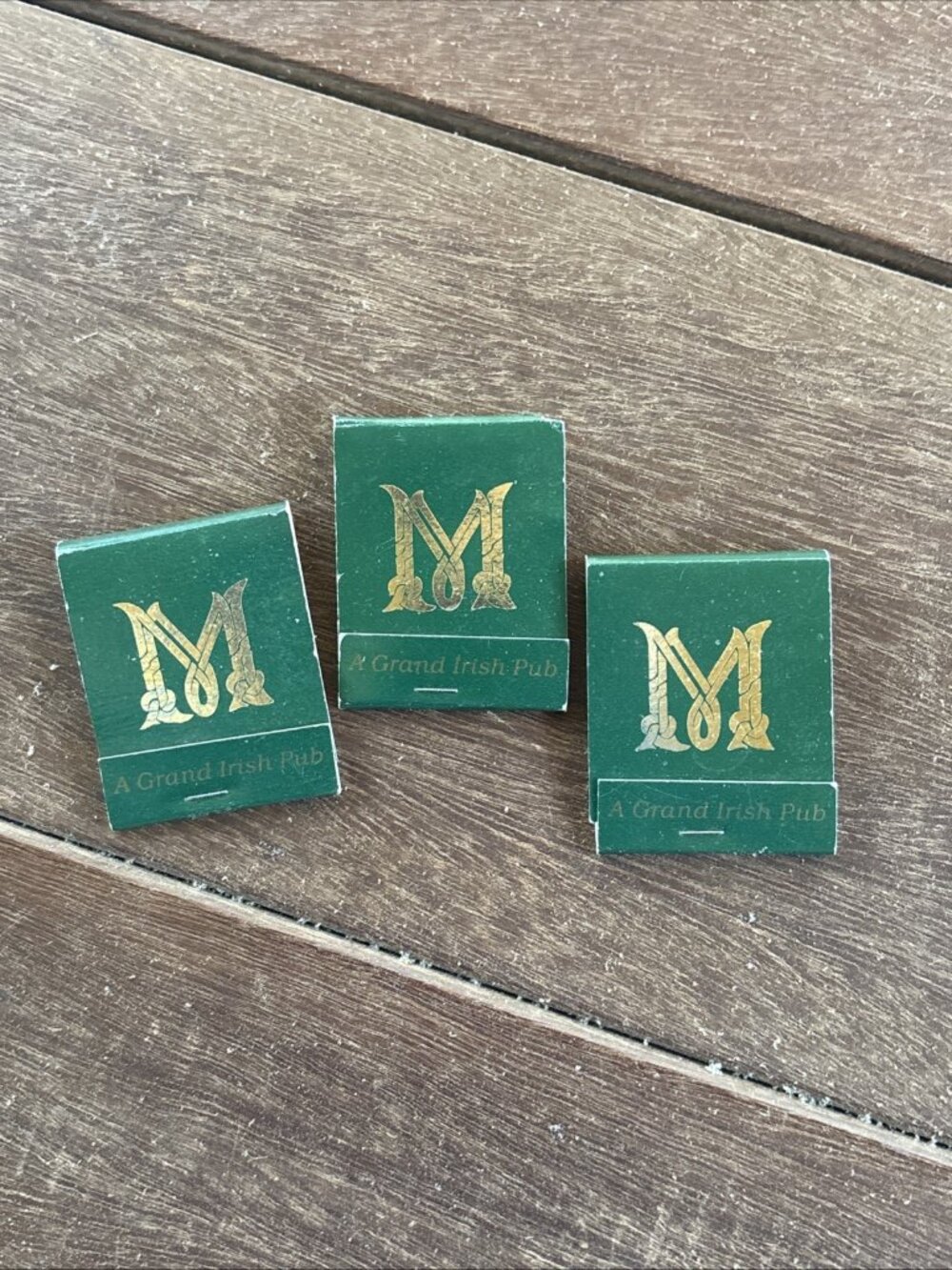 3x Vintage Murphy's Irish Pub Matchbook Alexandria Virginia Advertising Full